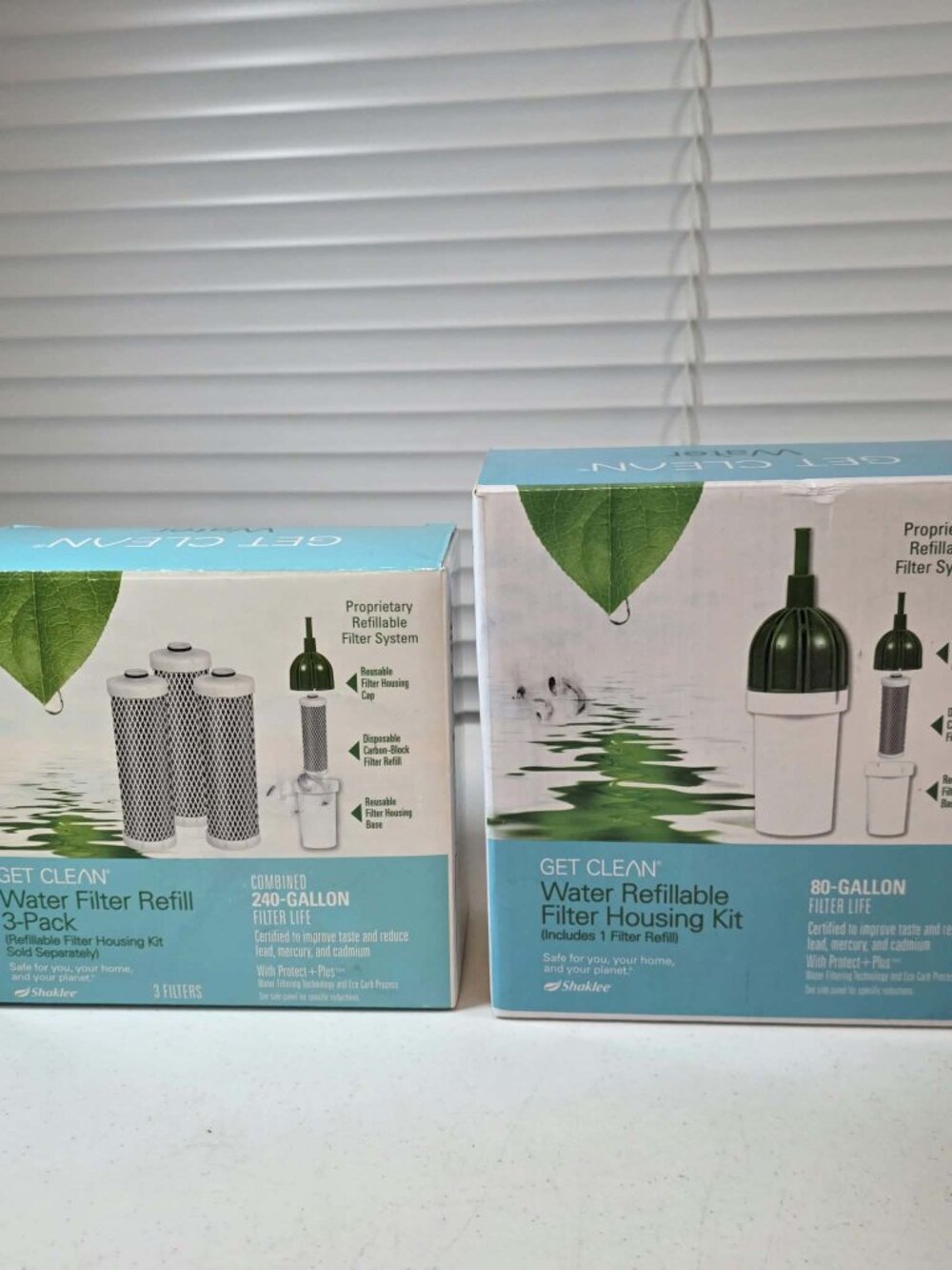 SHAKLEE GET CLEAN WATER FILTERS (4) WITH (1) HOUSING KIT NEW